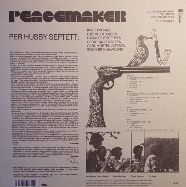 Per Husby Septett - Peacemaker - Vinyl Record NM/NM (Pre Loved) - Image 2