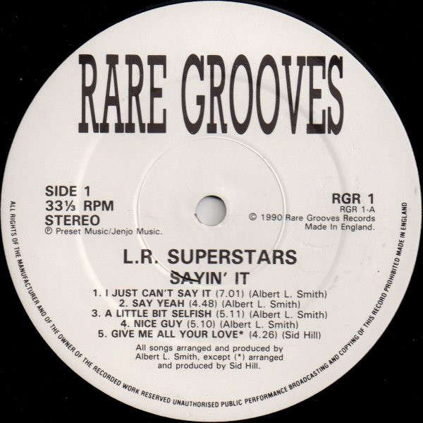 Superstars - Sayin' It - Vinyl Record VG+/NM (Pre Loved) - Image 2