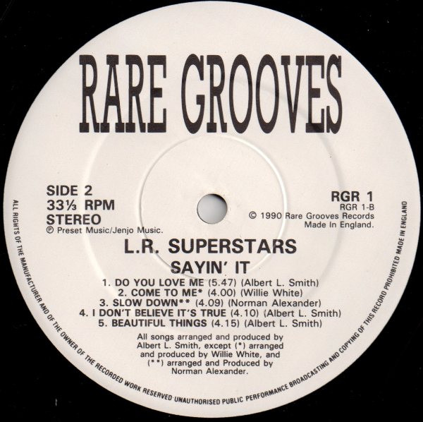 Superstars - Sayin' It - Vinyl Record VG+/NM (Pre Loved) - Image 3