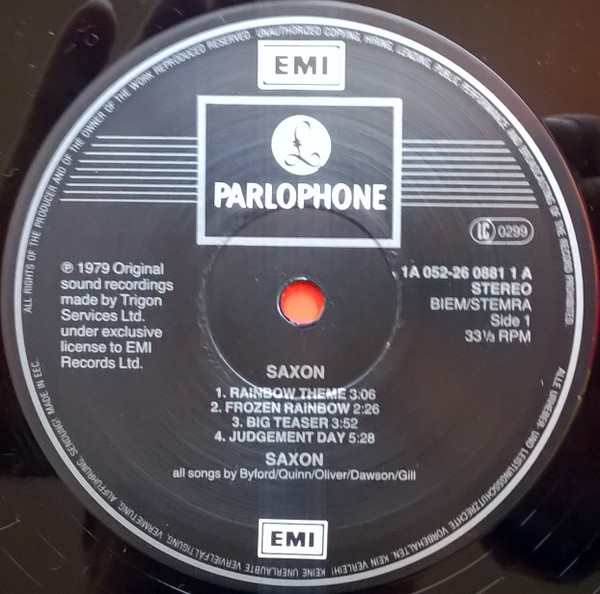 Saxon - Saxon - Vinyl Record VG+/VG+ (Pre Loved) - Image 3