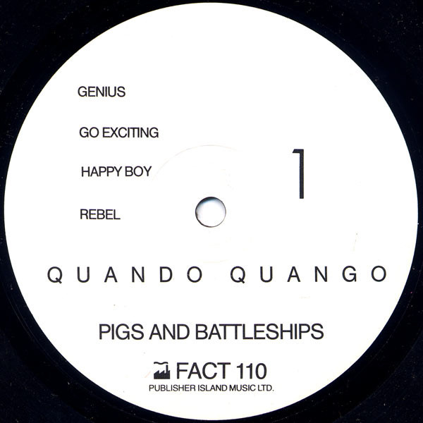 Quando Quango - Pigs + Battleships - Vinyl Record VG+/VG+ (Pre Loved) - Image 3