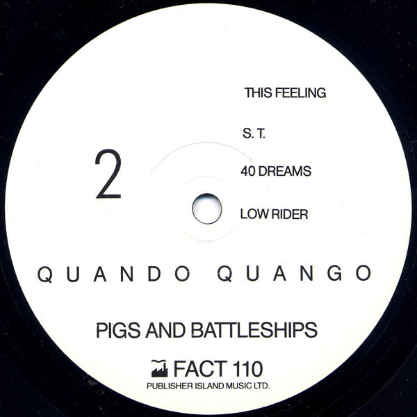 Quando Quango - Pigs + Battleships - Vinyl Record VG+/VG+ (Pre Loved) - Image 4