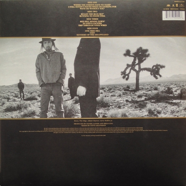 U2 - The Joshua Tree - Vinyl Record NM/NM (Pre Loved) - Image 2