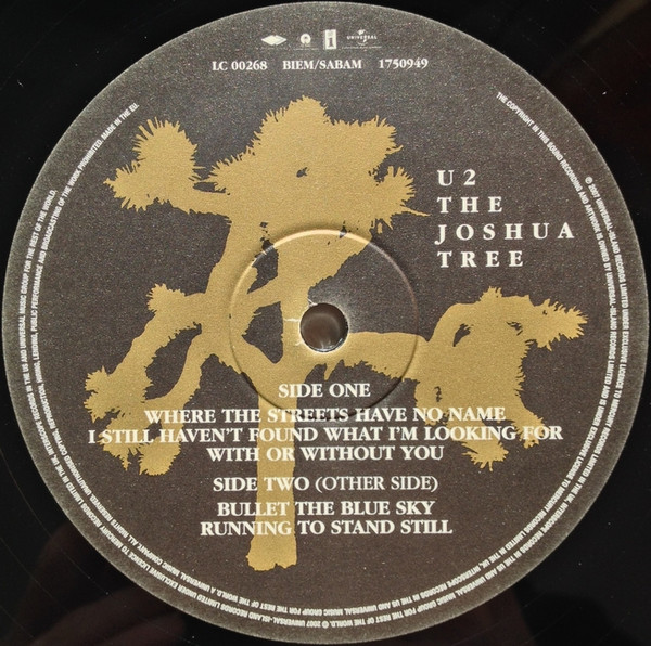 U2 - The Joshua Tree - Vinyl Record NM/NM (Pre Loved) - Image 3