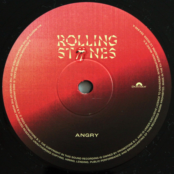 The Rolling Stones - Angry - Vinyl Record – (New / Sealed) - Image 4