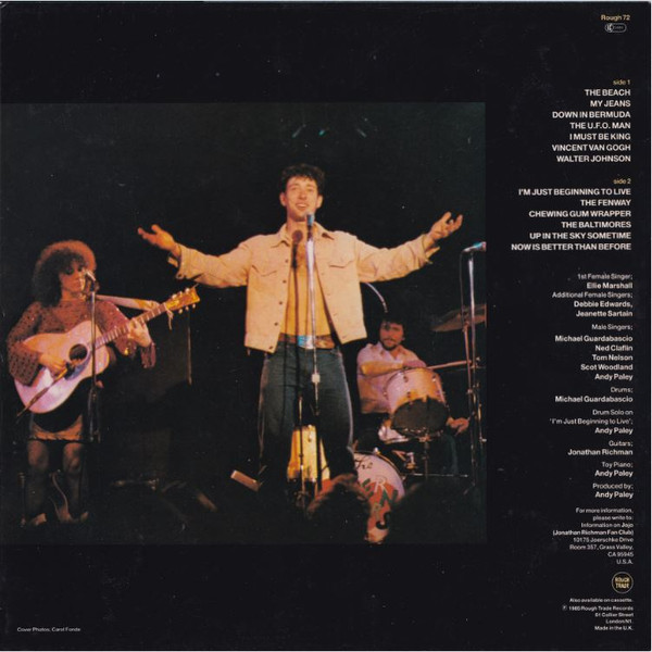 Jonathan Richman & The Modern Lovers - Rockin' And Romance - Vinyl Record VG+/VG+ (Pre Loved) - Image 2