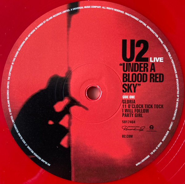 U2 - Under A Blood Red Sky - Vinyl Record NM/NM (Pre Loved) - Image 4