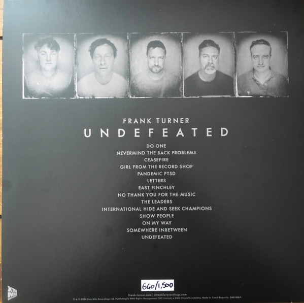 Frank Turner - Undefeated - Vinyl Record – (New / Sealed) - Image 2