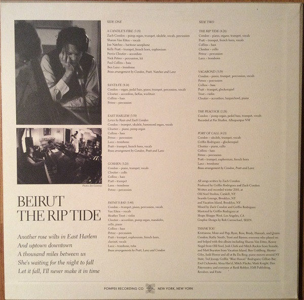 Beirut - The Rip Tide - Vinyl Record NM/NM (Pre Loved) - Image 2