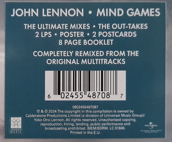 John Lennon - Mind Games - Vinyl Record NM/NM (Pre Loved) - Image 3