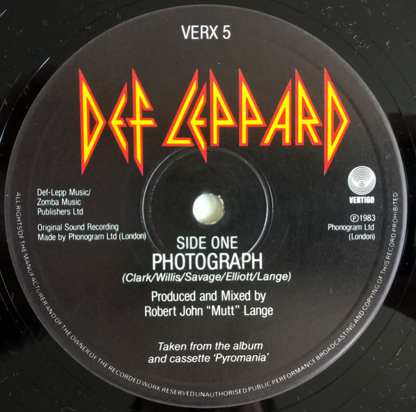 Def Leppard - Photograph - Vinyl Record VG/VG+ (Pre Loved) - Image 2