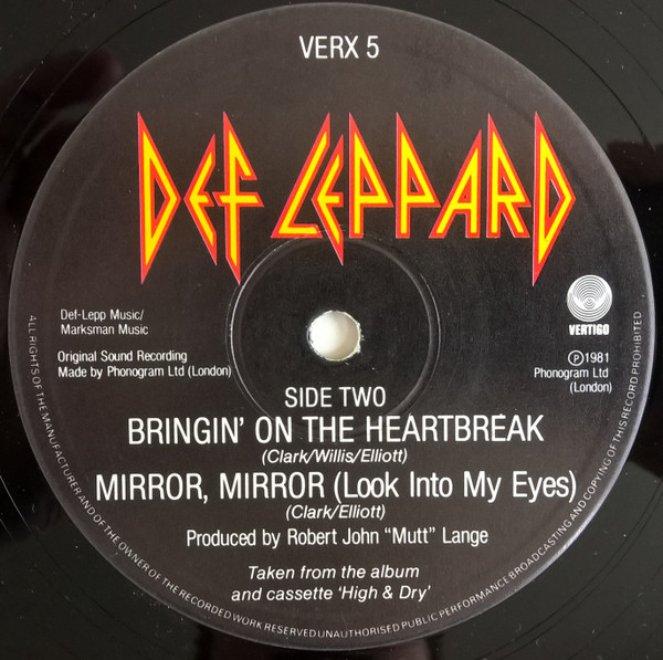 Def Leppard - Photograph - Vinyl Record VG/VG+ (Pre Loved) - Image 3