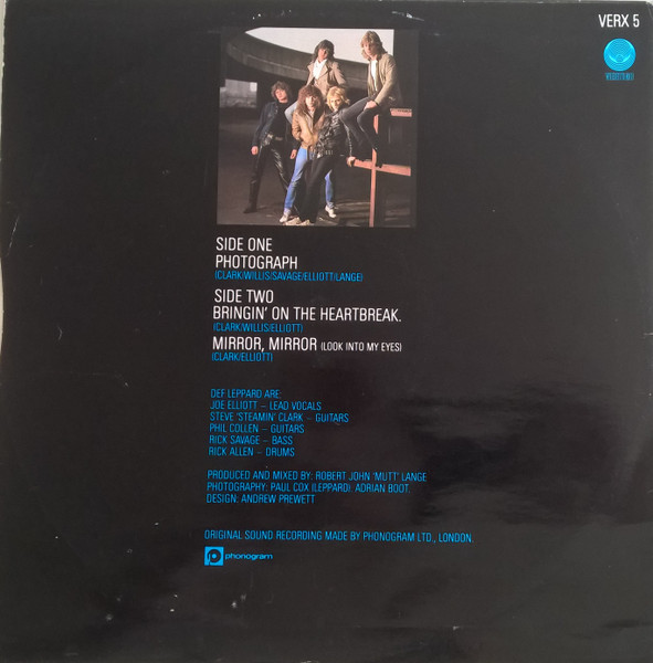 Def Leppard - Photograph - Vinyl Record VG/VG+ (Pre Loved) - Image 4