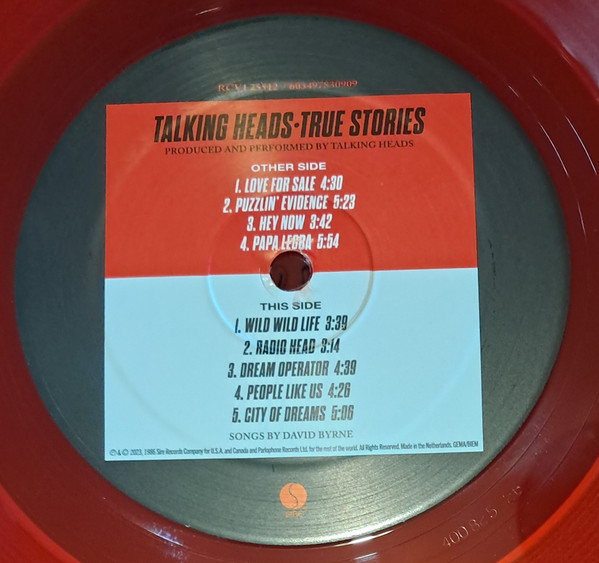 Talking Heads - True Stories - Vinyl Record – (New / Sealed) - Image 3