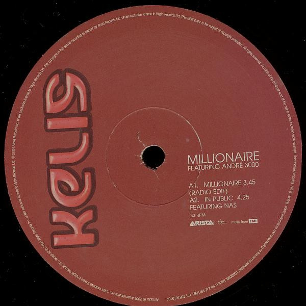 Kelis - Millionaire - Vinyl Record VG+/VG+ (Pre Loved) - Image 3