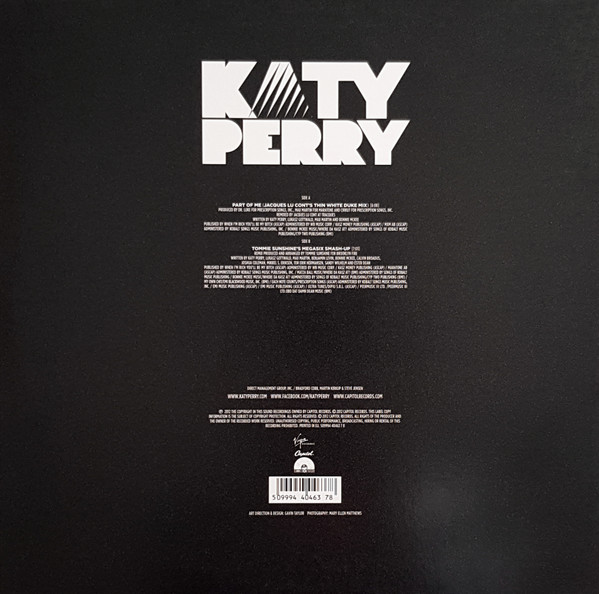 Katy Perry - Part Of Me (Jacques Lu Cont's Thin White Duke Mix) - Vinyl Record NM/NM (Pre Loved) - Image 2