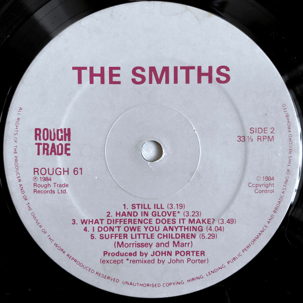 The Smiths - The Smiths - Vinyl Record VG+/VG+ (Pre Loved) - Image 4