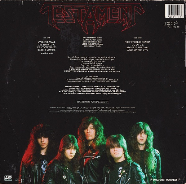 Testament (2) - The Legacy - Vinyl Record VG+/VG+ (Pre Loved) - Image 2