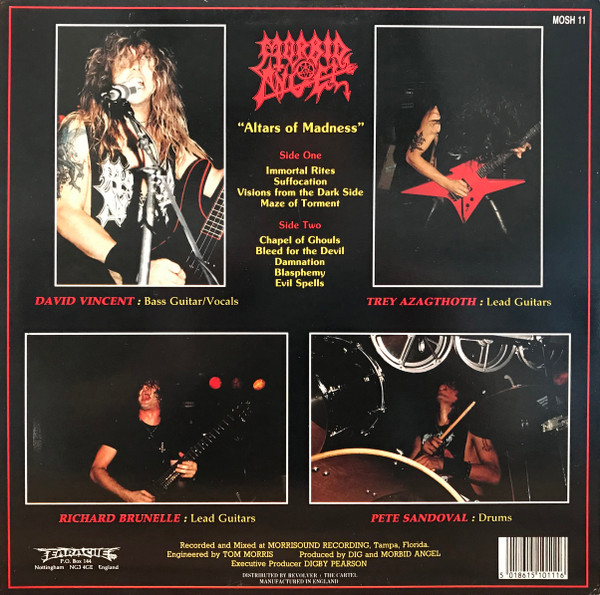 Morbid Angel - Altars Of Madness - Vinyl Record VG/VG+ (Pre Loved) - Image 2