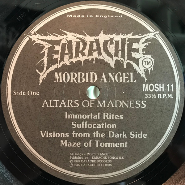 Morbid Angel - Altars Of Madness - Vinyl Record VG/VG+ (Pre Loved) - Image 3