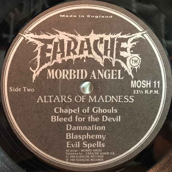 Morbid Angel - Altars Of Madness - Vinyl Record VG/VG+ (Pre Loved) - Image 4