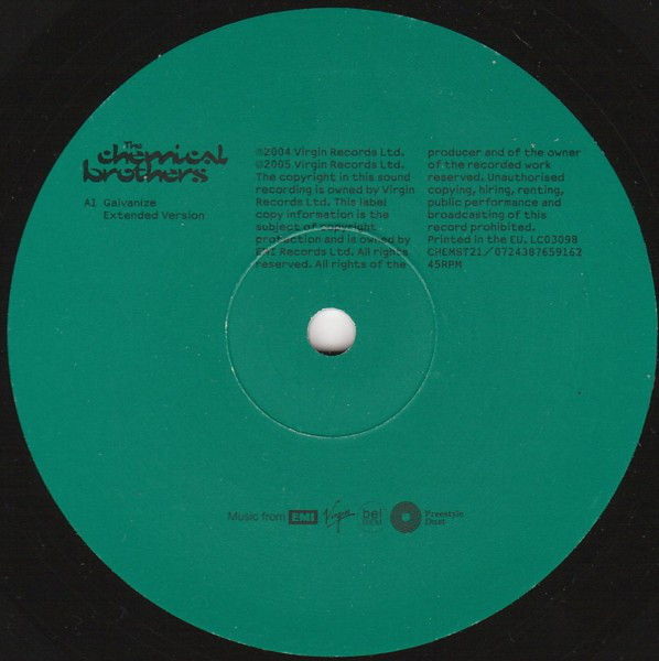 The Chemical Brothers - Galvanize - Vinyl Record VG+/VG+ (Pre Loved) - Image 3