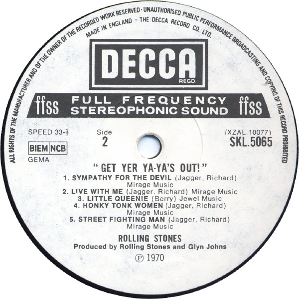 The Rolling Stones - Get Yer Ya-Ya's Out! - The Rolling Stones In Concert - Vinyl Record VG+/VG+ (Pre Loved) - Image 4