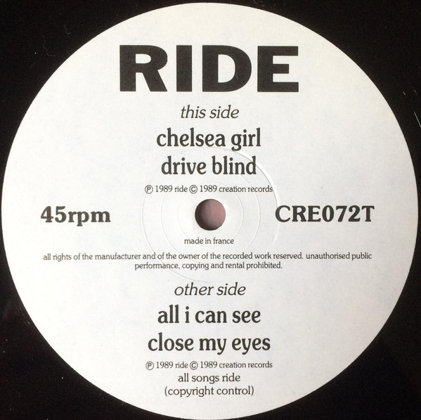 Ride - Ride - Vinyl Record VG/VG+ (Pre Loved) - Image 3