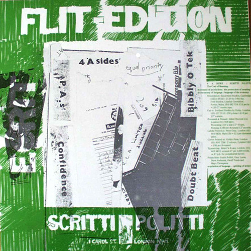 Scritti Politti - 4 'A Sides' - Vinyl Record NM/NM (Pre Loved) - Image 2