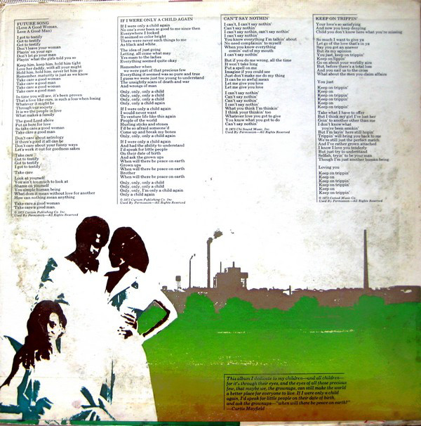 Curtis Mayfield - Back To The World - Vinyl Record VG+/NM (Pre Loved) - Image 3