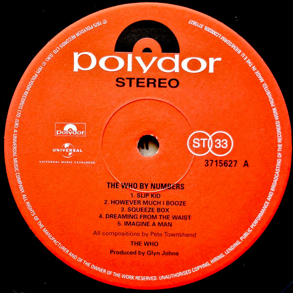 The Who - The Who By Numbers - Vinyl Record NM/NM (Pre Loved) - Image 3