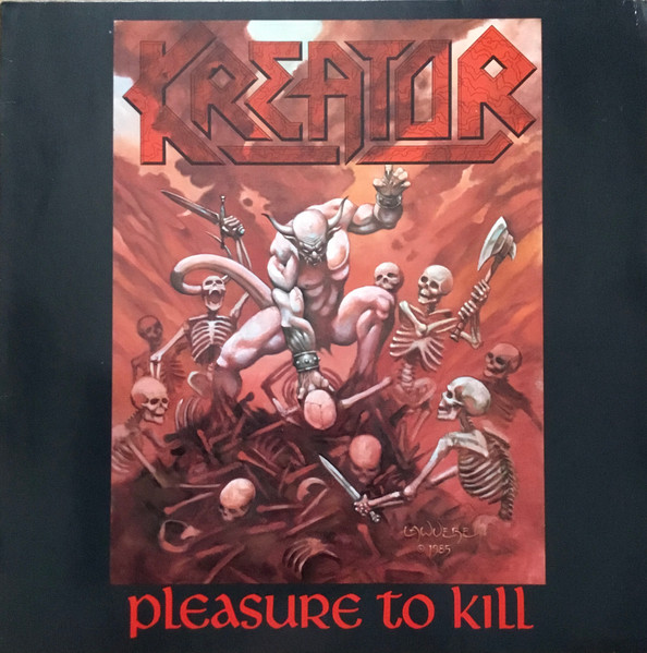Kreator - Pleasure To Kill - Red Vinyl Record VG/VG+ (Pre Loved)