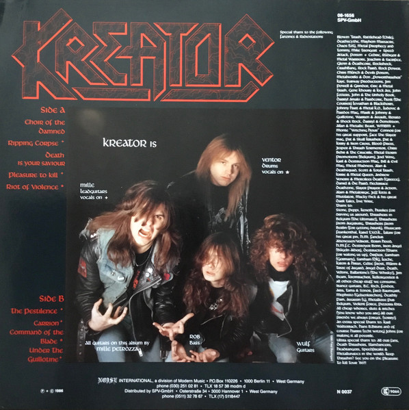 Kreator - Pleasure To Kill - Red Vinyl Record VG/VG+ (Pre Loved) - Image 2