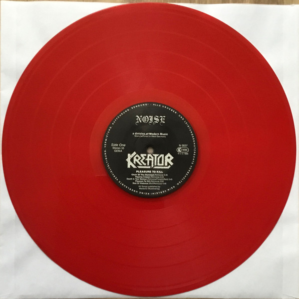 Kreator - Pleasure To Kill - Red Vinyl Record VG/VG+ (Pre Loved) - Image 3