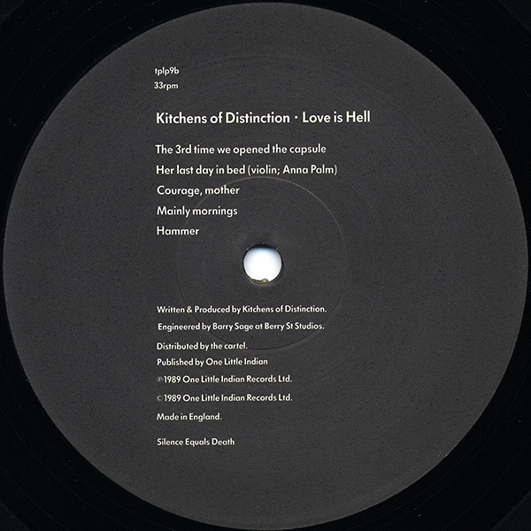 Kitchens Of Distinction - Love Is Hell - Vinyl Record VG+/VG+ (Pre Loved) - Image 4