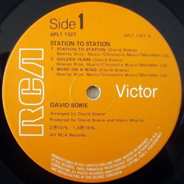 David Bowie - Station To Station - Vinyl Record VG+/VG+ (Pre Loved) - Image 3