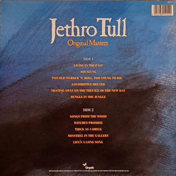 Jethro Tull - Original Masters - Vinyl Record VG+/VG+ (Pre Loved) - Image 2
