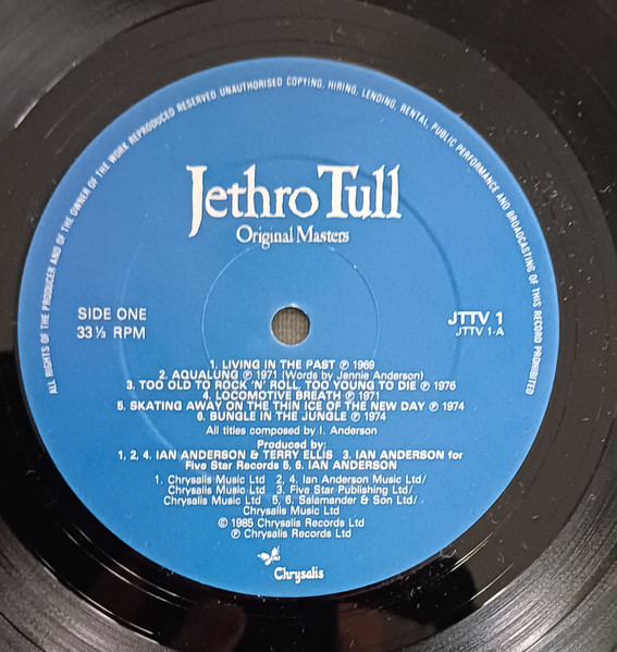 Jethro Tull - Original Masters - Vinyl Record VG+/VG+ (Pre Loved) - Image 3