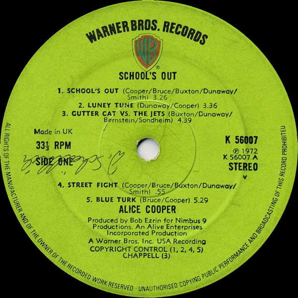 Alice Cooper - School's Out - Vinyl Record VG+/VG+ (Pre Loved) - Image 4
