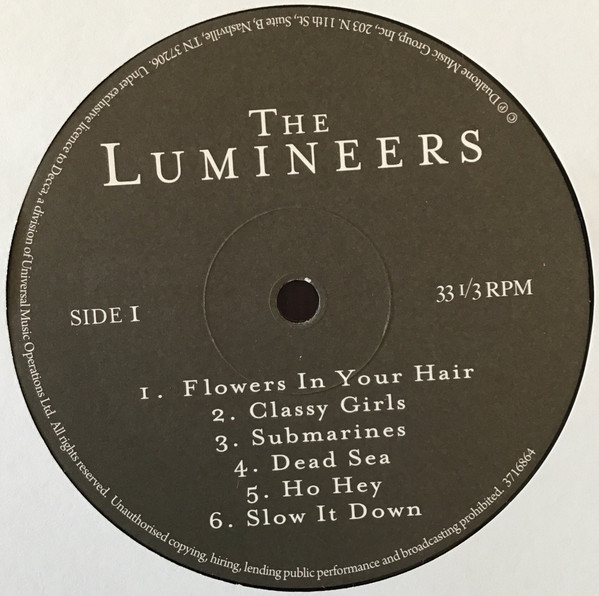 The Lumineers - The Lumineers - Vinyl Record NM/NM (Pre Loved) - Image 4