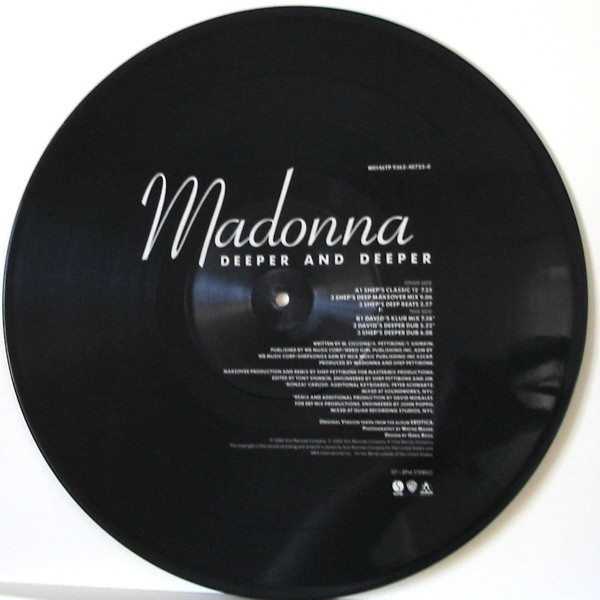 Madonna - Deeper And Deeper - Vinyl Record VG+/VG+ (Pre Loved) - Image 2