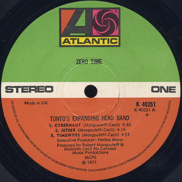 Tonto's Expanding Head Band - Zero Time - Vinyl Record NM/NM (Pre Loved) - Image 4