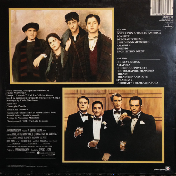 Ennio Morricone - Once Upon A Time In America (Original Motion Picture Soundtrack) - Vinyl Record VG/VG+ (Pre Loved) - Image 2