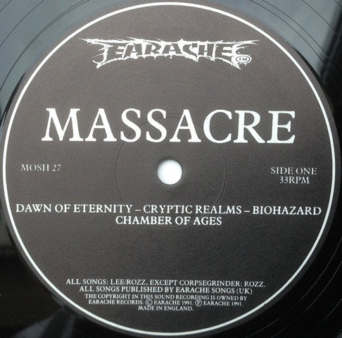 Massacre - From Beyond - Vinyl Record VG/VG+ (Pre Loved) - Image 3