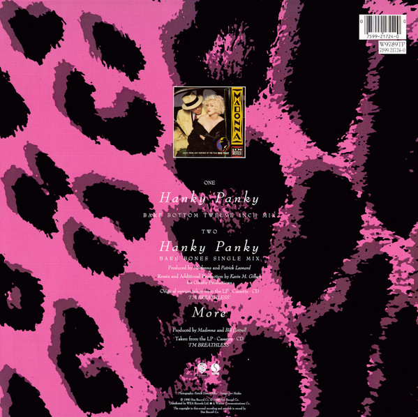 Madonna - Hanky Panky - Vinyl Record VG+/VG+ (Pre Loved) - Image 2