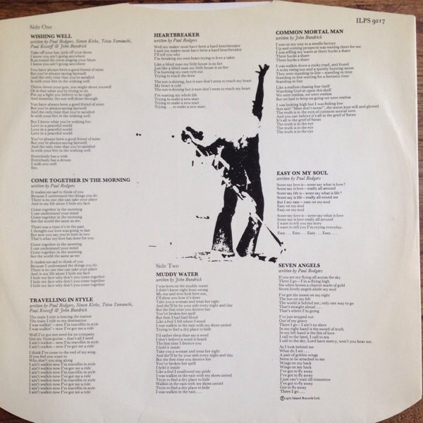 Free - Heartbreaker - Vinyl Record VG+/VG+ (Pre Loved) - Image 4