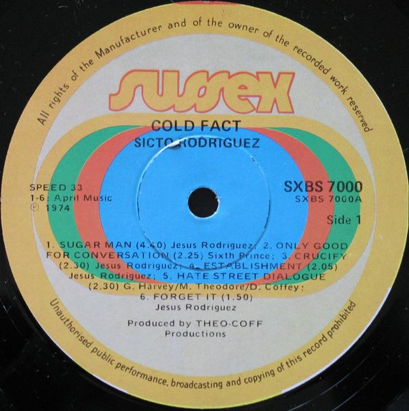 Sixto Rodriguez - Cold Fact - Vinyl Record VG+/VG+ (Pre Loved) - Image 3