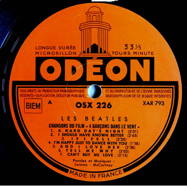 The Beatles - 4 Garçons Dans Le Vent - Chansons Du Film - Vinyl Record VG/VG+ (Pre Loved) - Image 3