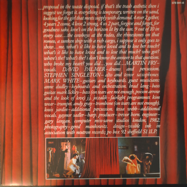 ABC - The Lexicon Of Love - Vinyl Record NM/NM (Pre Loved) - Image 4