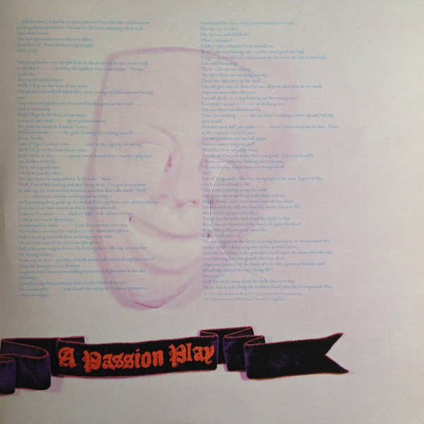 Jethro Tull - A Passion Play - Vinyl Record VG+/VG+ (Pre Loved) - Image 3